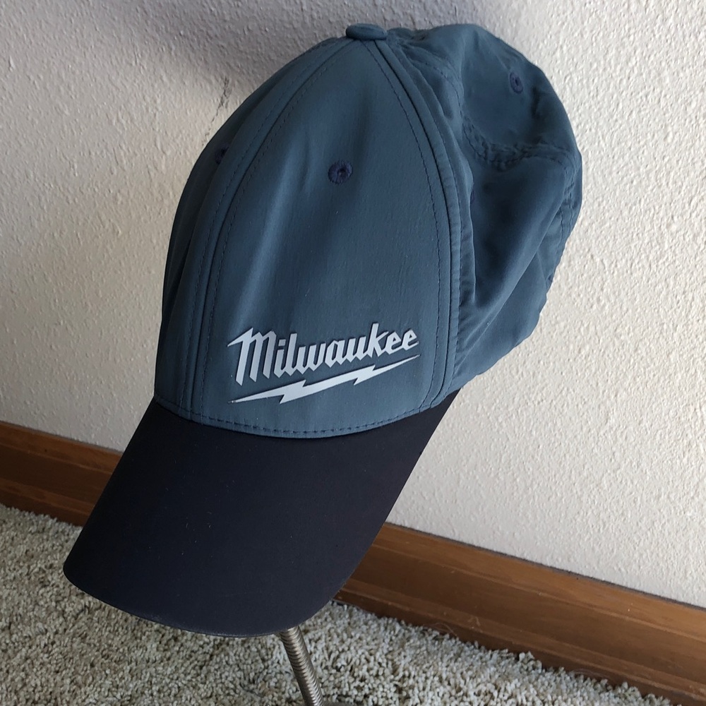 NWOT Milwaukee Work Skin Baseball Cap - Slate Blue & Black, L-XL